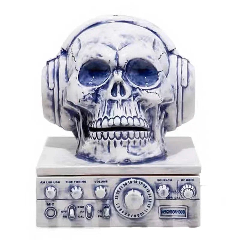 Creative Skull Ornaments Art Figurines Retro Sculptures Tabletop Skeleton Luxury Home Decor Cool Stuff All Saints' Day Gifts